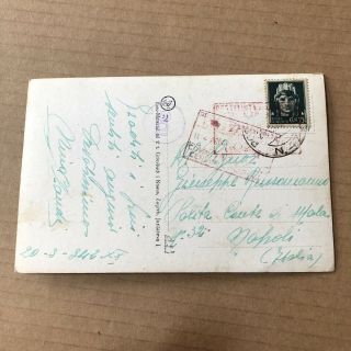 O) Postcard Fuzine Croatia Italya italian field post office 47 1942 2