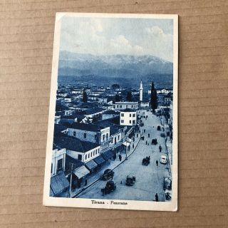 O) Postcard Albania Italy Italian Occupation Tirana Field Post Office 22 20.  4.  39