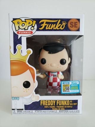 Funko Pop Ad Icon Freddy Funko As Big Boy Se Limited Edition 1/520 Fundays 2019