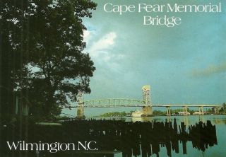 Cape Fear Memorial Bridge,  Chrome,  Unposted,  Wilmington,  Nc
