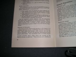 Central Intelligence Agency Employee Handbook 1952 3
