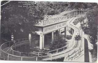 Ludlow,  Ky: Cincinnati: 1909: Roller Coaster At The Lagoon Amusement Park