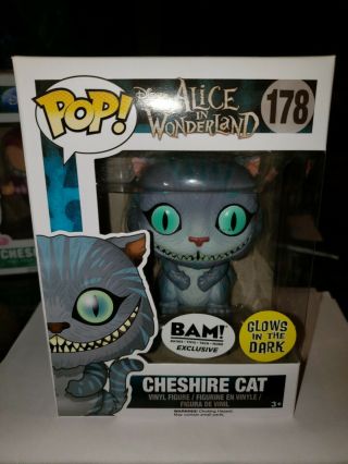 Funko Pop Cheshire Cat 178 Alice In Wonderland Glow In The Dark Bam Varient