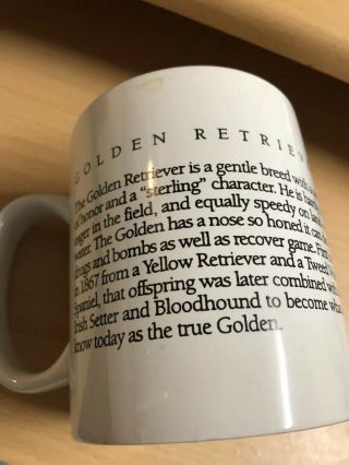 Golden Retriever Large Ceramic Coffee Mug/Cup Bow wow Meows 4