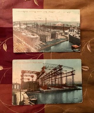 Harland Wolff Postmark Belfast Stamp Titanic White Star Line Ship Building ⚓️
