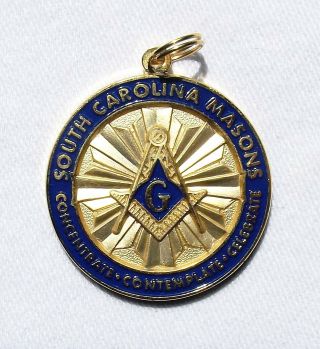 South Carolina Masonic Grand Lodge Medallion / Medal