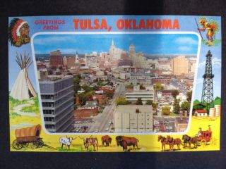 Tulsa,  Oklahoma 1973 Pc.  Greetings From Tulsa.