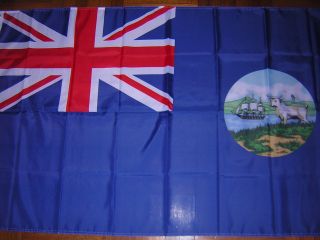 British Empire Flag Falkland Islands 1880 - 1948 Ensign 3x5ft Gb Uk Eiir Qeii Hm