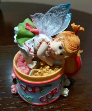 Popcorn Tin Fairie Enesco 4008302 My Little Kitchen Fairies