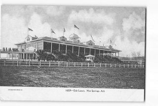 Hot Springs Arkansas Ar Postcard 1901 - 1907 Oak Lawn