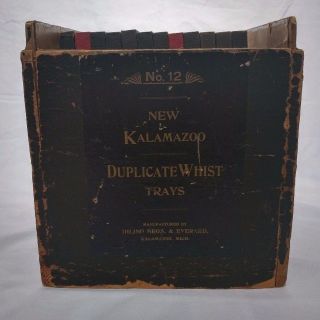 Vintage Kalamazoo Whist Trays Early 1900 