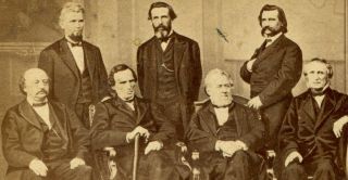 Central Political Figures,  Impeachment Of Pres.  Andrew Johnson.  Cdv By Brady.