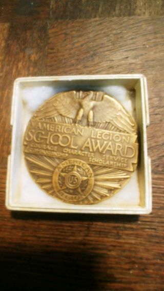 American Legion Large School Award,  Coin,  Collectible Heavy Bronze Or Brass.
