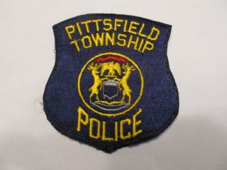 Michigan Pittsfield Police Patch No Trim