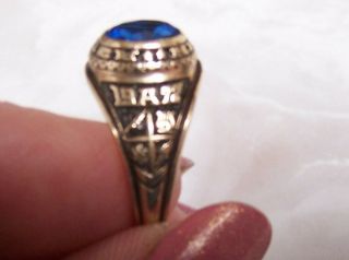 Vintage Azusa High School 10k Gold Class Ring 1972 / Maker: Herff Jones,  Size 9