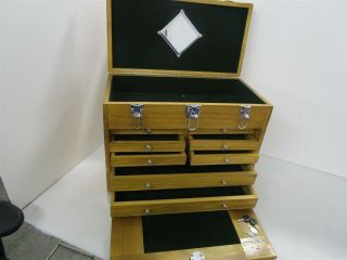 Windsor Design Tool Chest With 2 Locks,  4 Keys,  Top Section & Drawers With Felt