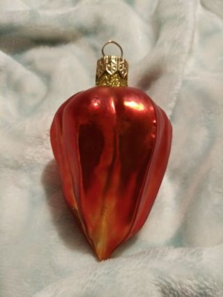 Patricia Breen 1996 9651 Chinese Lantern Blown Glass Christmas Ornament 3 " 1