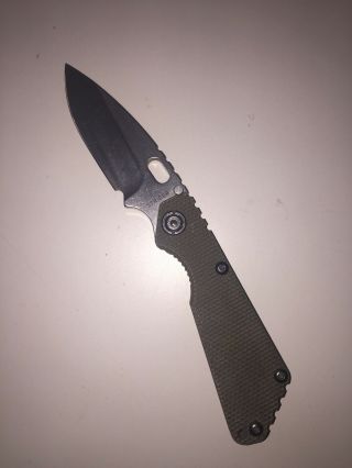 Strider Knives Sng,  Micro - Melt Pd 1,  Flamed Titanium,  3/4 Grind