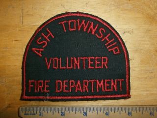 Ash Township Volunteer Fire Department Patch Monroe County Michigan Carleton