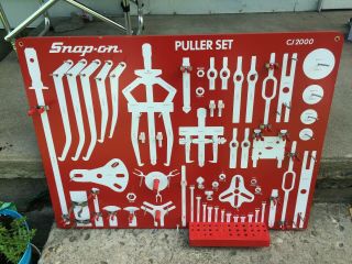 Snap On Puller Set Wooden Display Tool Board Cj 2000