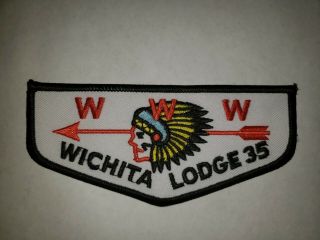 Boy Scout Oa 35 Wichita Lodge 1 Per Life Flap F7?