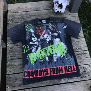 1992 Rare Pantera Cowboys From Hell Single Stitched T - Shirt Size Large