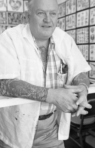 Nieh Negative,  Tattoo Artist,  Lee Roy Minugh,  The Pike Long Beach,  1962,  N310649
