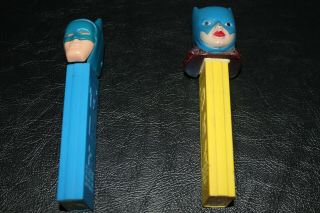 1978 Batgirl Pez Soft Head And Batman Pez Austria Superheroes
