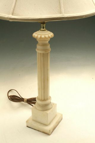 ANTIQUE ALABASTER OR MARBLE LAMPS GREEK NEOCLASSICAL DESIGN GORGEOUS 3
