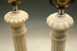 ANTIQUE ALABASTER OR MARBLE LAMPS GREEK NEOCLASSICAL DESIGN GORGEOUS 5