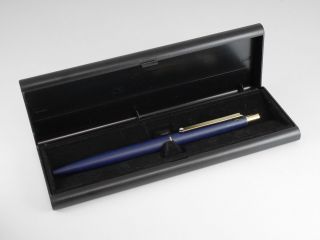Montblanc Slim Line Blue Ballpoint Pen With A Box