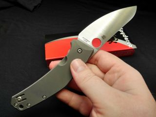 Spyderco Spydiechef Ti Titanium Framelock Knife - Cqi Version - Ceramic Detent
