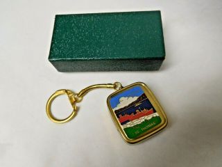 Vintage Sankyo St.  Thomas Musical Key Chain Holder Love Story With On/off Button