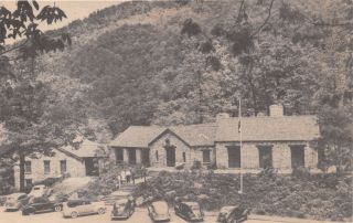 Vogel State Park Frogtown Neel Gap Georgia Stone Walasiyi Inn Postcard 1930 - 40s