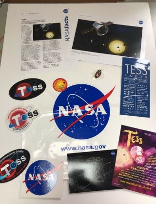 Tess Program Patch Spacex Falcon 9 Kennedy Space Center Ccafs Nasa Stickers Set