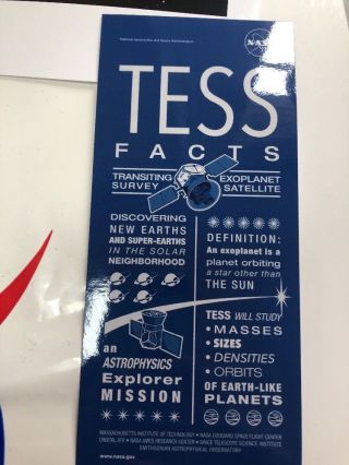 TESS Program Patch SpaceX Falcon 9 Kennedy Space Center CCAFS NASA Stickers Set 6