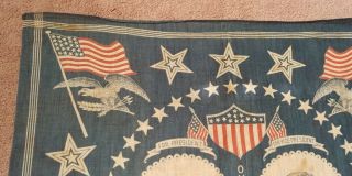Benjamin Harrison Morton 1888 campaign Handkerchief political President 3