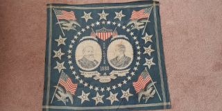Benjamin Harrison Morton 1888 campaign Handkerchief political President 6