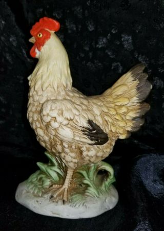 Vintage HOMCO Rooster and Chicken figurines,  1446. 3