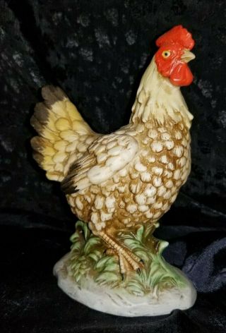 Vintage HOMCO Rooster and Chicken figurines,  1446. 4