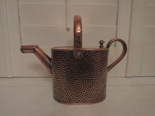 Antique English Hammered Copper Watering Can 1800 