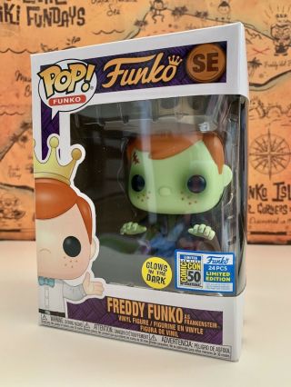 Fundays 2019 Funko Pop Freddy Frankenstein Monster Le 24 Sdcc Comic Con Glow