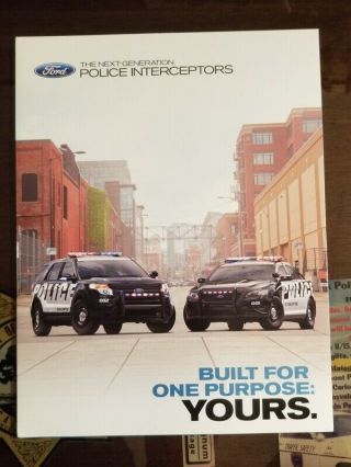 Police Car Brochure Chp Sheriff 2010 Ford Interceptor Sedan Utility Hiway Patrol