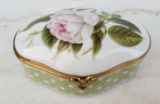 Limoges Numbered American Horticultural Society Trinket Box 763 Of 5000