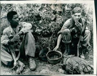 1970 Photo Military Willis Clark Harry Veon Cambodia Infantry Division 7x9