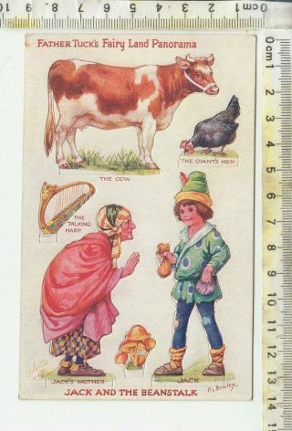 Bowley Tuck “oilette” No.  3386 - Fairy Land Panorama - " Jack And The Beanstalk "