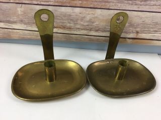 Virginia Metalcrafters Williamsburg Restoration Brass Candle Sconces Set Of 2