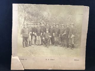 Cdv Photo Civil War Confederate General Fitzhugh Lee & Staff Havana 1898