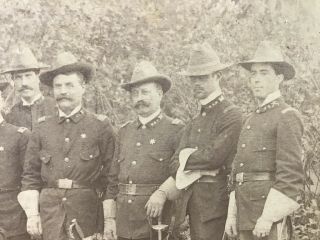CDV photo civil War Confederate General Fitzhugh Lee & Staff Havana 1898 3
