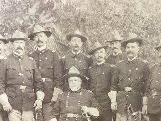 CDV photo civil War Confederate General Fitzhugh Lee & Staff Havana 1898 4